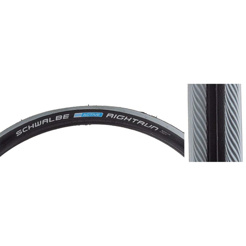 Купить Покрышка. 24x1.00 .01 RIGHTRUN K-Guard B/GRS/B-SK HS387 2Grip NMC 50EPI черно-серая SCHWALBE