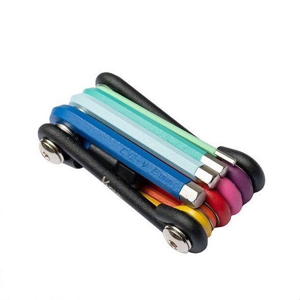 Купить Набор ключей мультитул KLONK 10523 Rainbow, 10 в 1 (2/2.5/3/4/5/6/8 mm/PH2/Flat/T25)