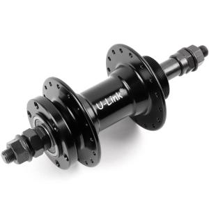 Купить Втулка задняя алюминиевая Vinca Sport 3/8 дюймов *14G*32H*135*170 на гайках, под диск.на промпод.GB 10R black 32H