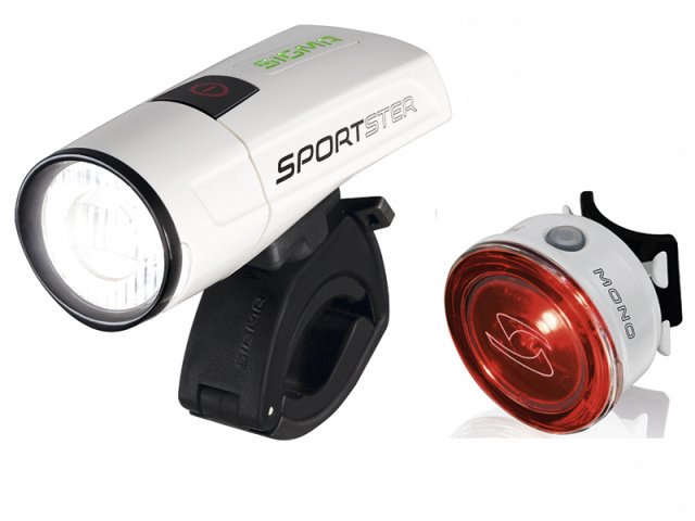Купить SIGMA Комплект освещения SPORTSTER / MONO RL (1 режим) K-SET, с зарядкой и акк., белый