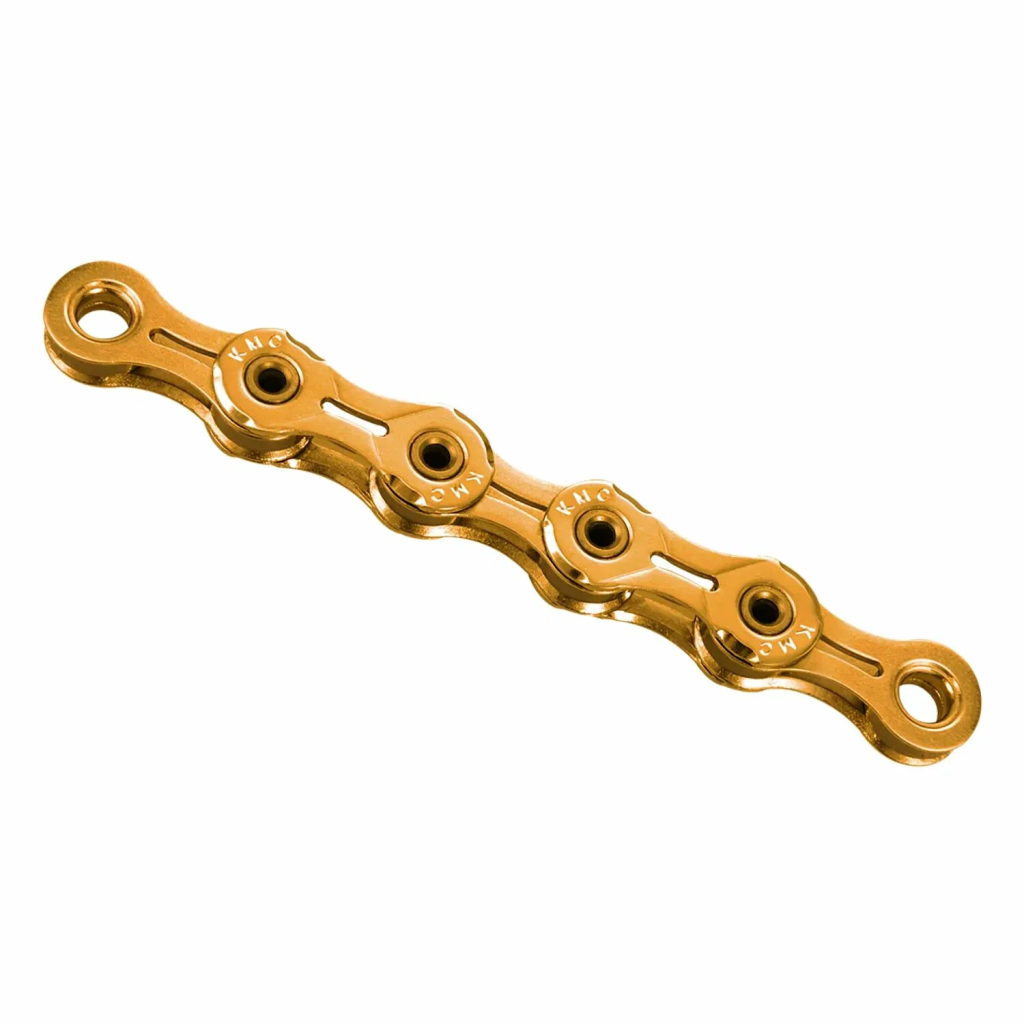 Купить Цепь KMC X10EL Ti-Ni Gold 10 ск., 114 зв., с замком, золотистая 