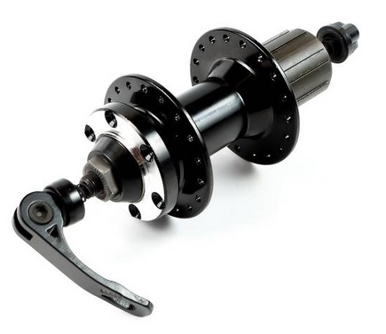 Купить Втулка задняя (36H/QR/disk/135mm), промподшип., черная