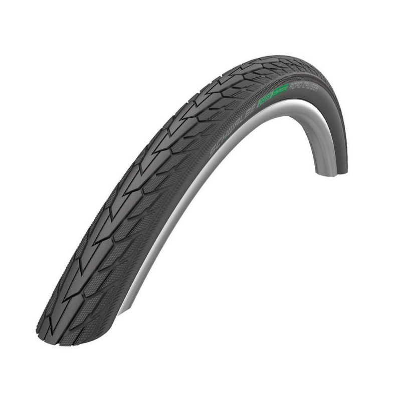Купить Покрышка. 28x1.75 ROAD CRUISER K-Guard, TwinSkin B/B+RT (светоотр полоса) HS484 GREEN 50EPI SCHWALBE