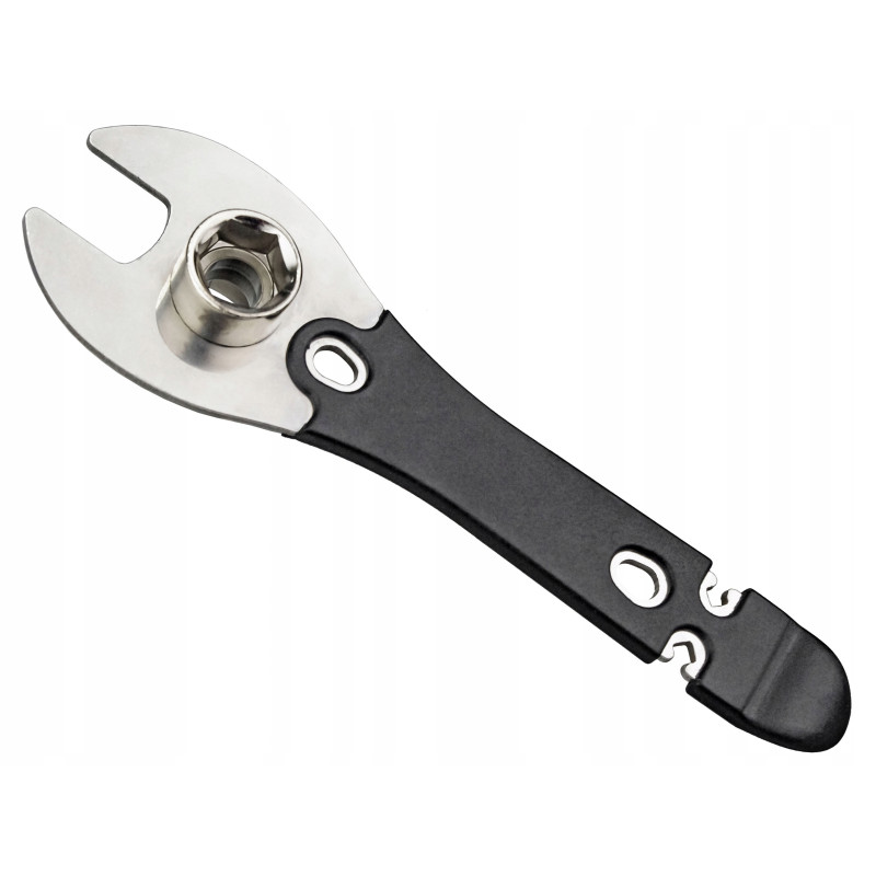 Купить Ключ 4в1 BIKE HAND YC-626-15D педальный 15 мм, 3.2/3.5 мм ключи для спиц, монтажка, с головками на 14/15 мм