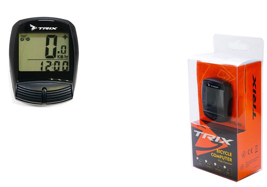 Купить Велокомпьютер Trix беспроводной, 16 функций, черный, CP-TX-13-BK