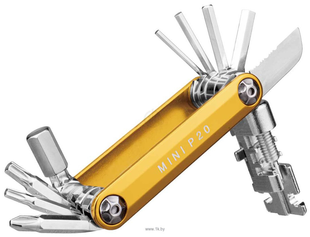 Купить Мультитул TOPEAK MINI P20, золотистый, TT2582GD