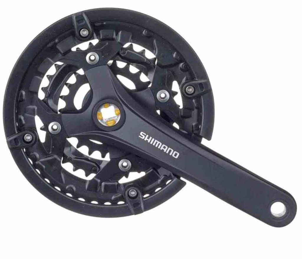 Купить Система SHIMANO FC-T3010, 170 мм, 44/32/22, под квадрат, б/уп.