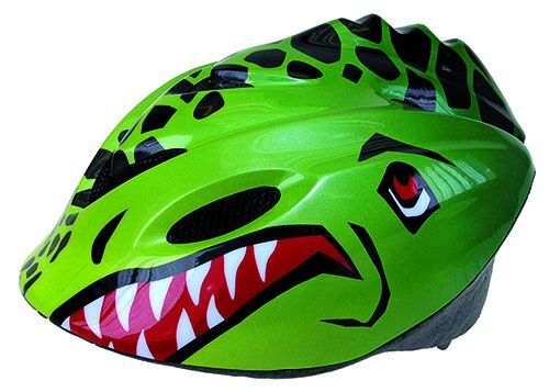 Купить Шлем .детский/подростк. 5-731160 3D сеточ. 6отв. SEMI-INMOLD 52-57см  дюймов динозавр дюймов  красн-зелен. VENTURA