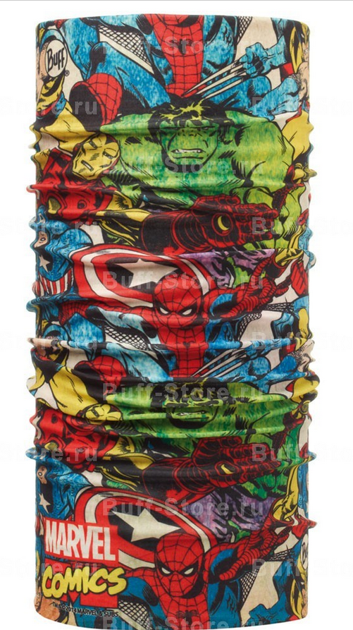 Купить Бандана BUFF Polar Buff SUPERHEROES POLAR BUFF® FIGHTERS / BLACK (см:53cm/62cm)