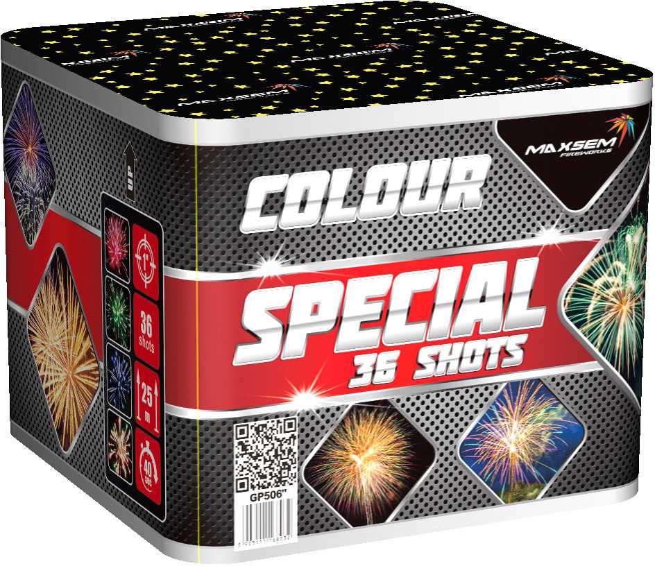 Батарея салютов MAXSEM Colour Special, 36 залпов, GP506 Купить Батарея салютов MAXSEM Colour Special, 36 залпов, GP506