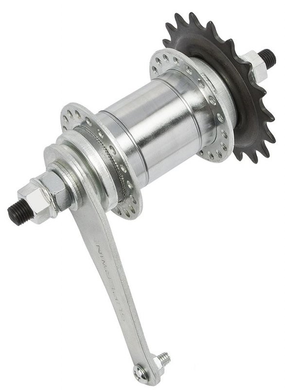 Купить Втулка задняя SUPERWIN KCB-05 1-скоростая с ножным тормозом 36отв 3/8 дюймов x110x146 мм