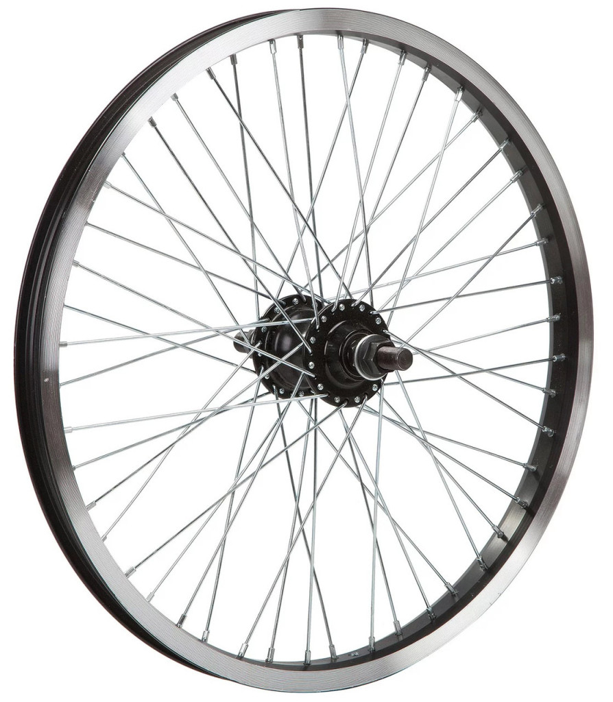 Купить Колесо 20 дюймов  заднее, BMX, двойной обод 36 отв, втулка SF-B17R, гайка, 14 мм ось