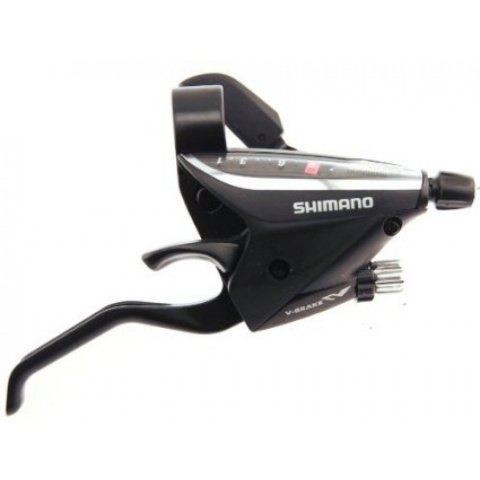 Купить Шифтер/ручка тормозная SHIMANO ST-EF65-9R2 ALTUS для V-brake правая, под два пальца, 9 ск., черная