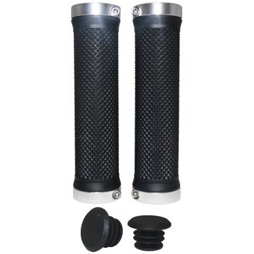 Купить Грипсы VINCA SPORT H-G119 129 мм черный/серебристый