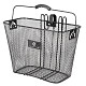 Купить Корзина передняя M-WAVE 37x19x25см, быстросъемная, д/руля 22,2/31,8мм, сталь, крепление на 2 крюка